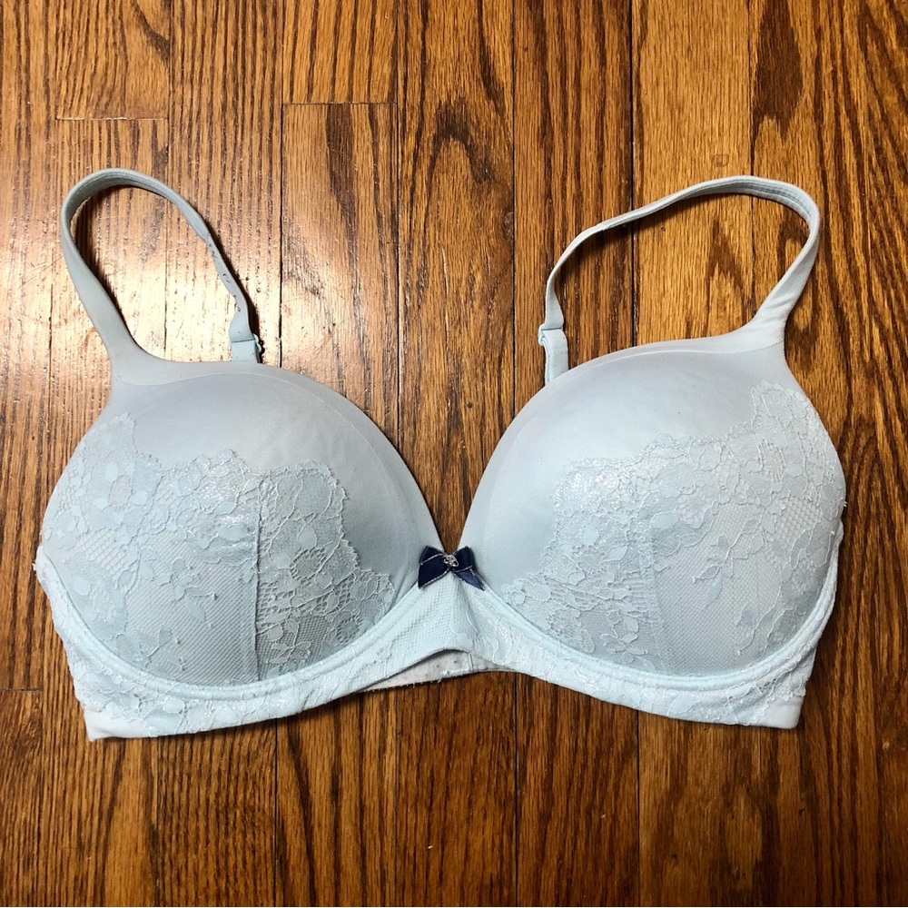 Victoria's Secret Light Blue Lace Bra
